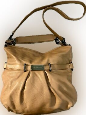 Kenneth Cole New York Tan Leather Satchel